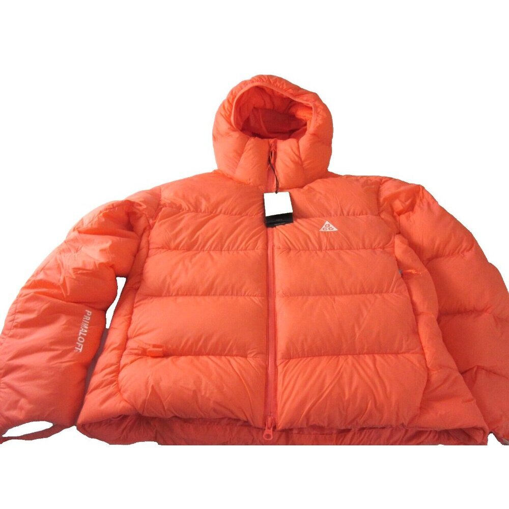 Nike Women's ACG Lunar Lake Therma-FIT ADV Hooded Jacket Wild Mango Size Small - Picture 10 of 11